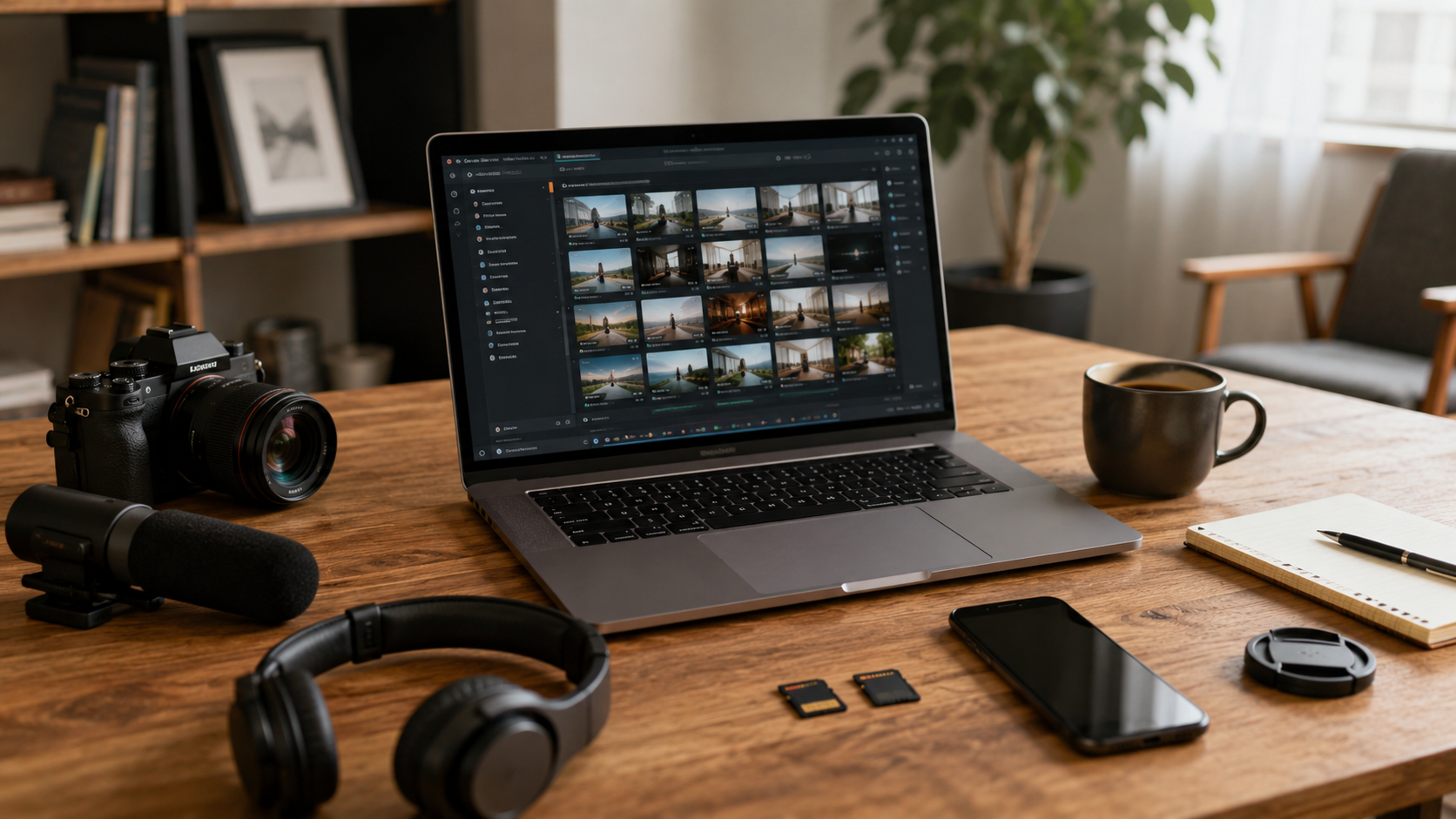 Kostenloser Online-Teleprompter läuft in einem Desktop-Browser